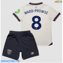 Camisa de time de futebol West Ham United James Ward-Prowse #8 Replicas 2º Equipamento Infantil 2025-26 Manga Curta (+ Calças curtas)